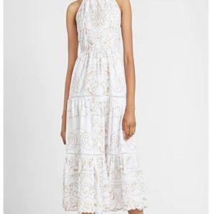 NWT Express Embroidered Halter Top